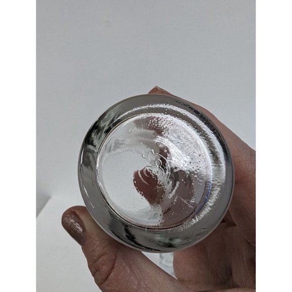 Set of 3 Vintage Libbey Silver Leaf Frosted Glasses 3 7/8" by 1 7/8" - Picture 7 of 8